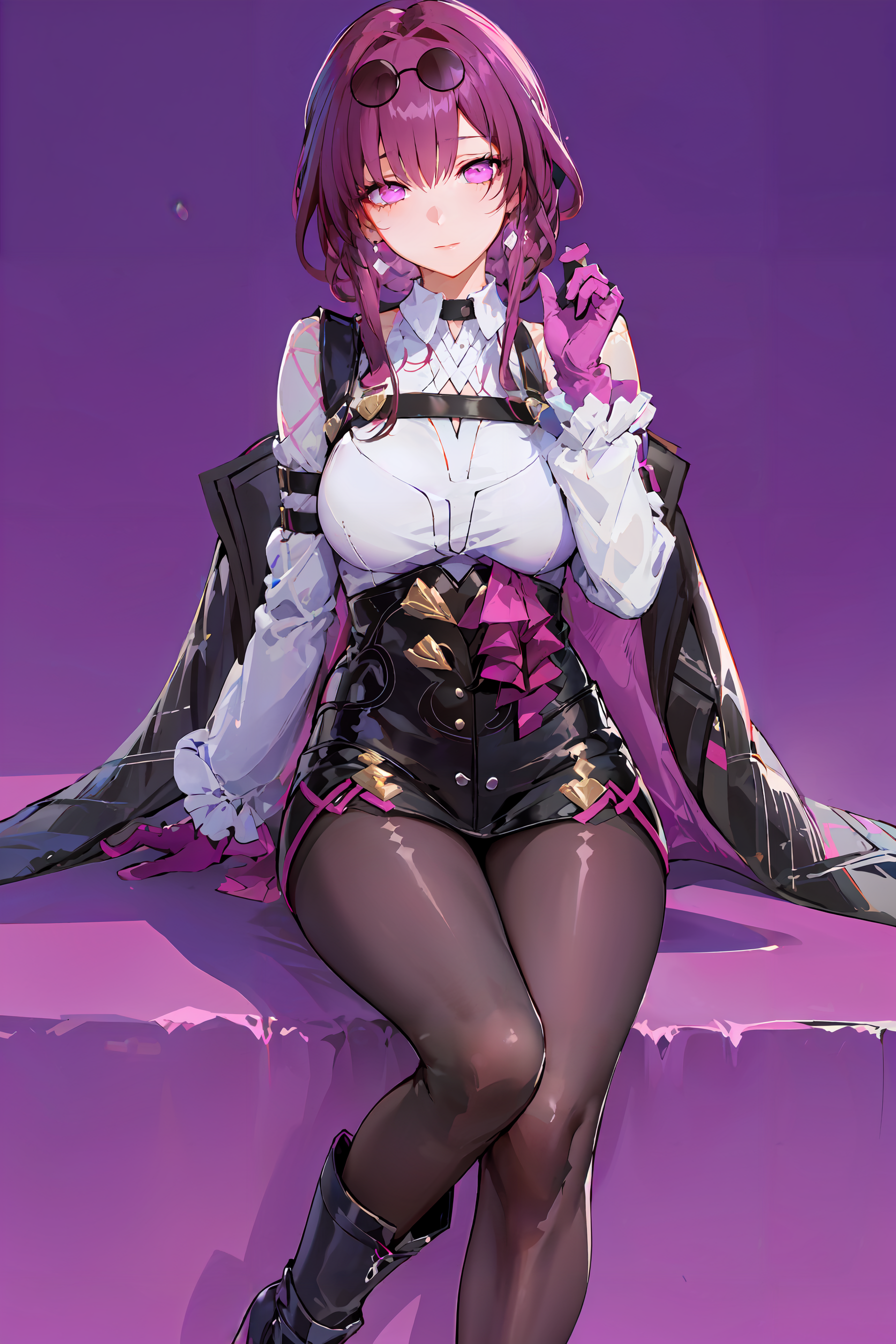 00081-98755533.0-masterpiece, best quality, 1girl, official, purple eyes,  _lora_StarRail_Kafka_AP_v4_0.95_,_black footwear, black pantyhose, pur.png